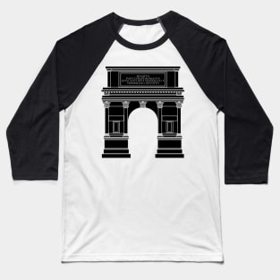 Arch of Titus (black and silver) Baseball T-Shirt